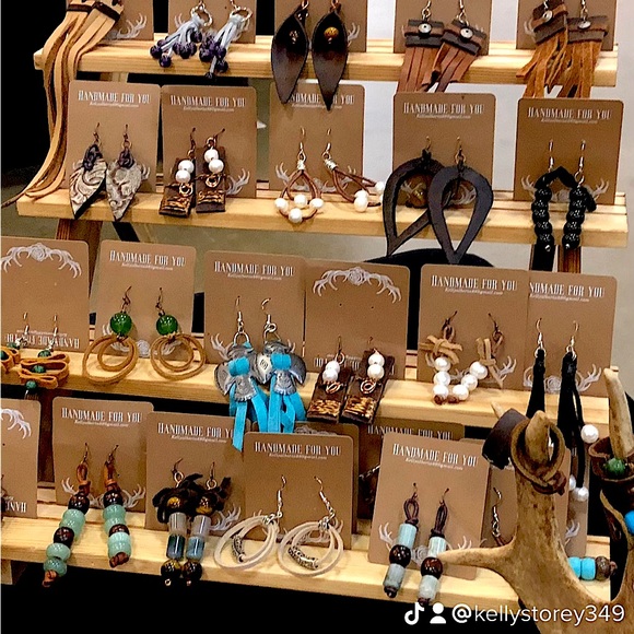 I HAVE MANY OTHER PIECES OF HANDMADE LEATHER JEWELRY-JUST ASK 😀!!!! - Picture 2 of 2